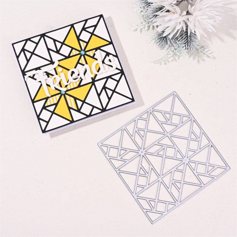 Kokorosa Metal Cutting Dies With Square Hollow Background