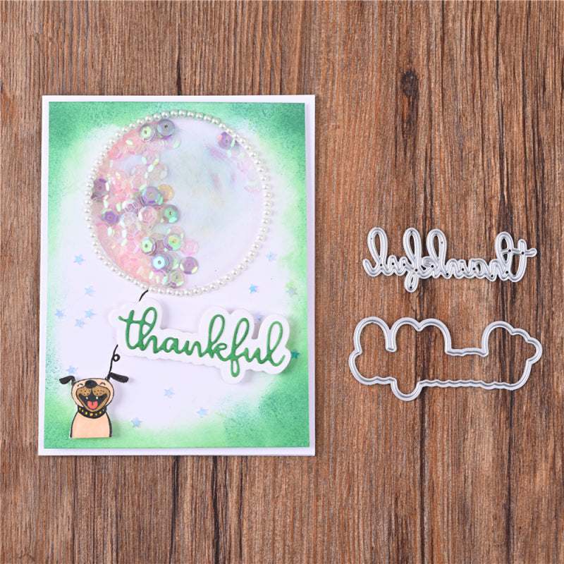 Kokorosa Metal Cutting Dies With "Thankful" Word