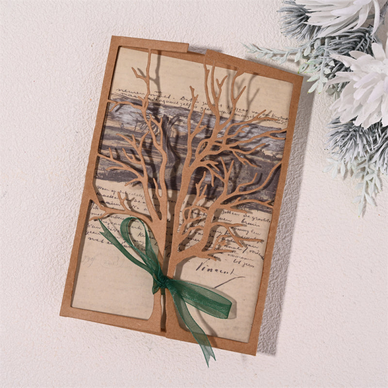 Kokorosa Metal Cutting Dies With Tree Background Board