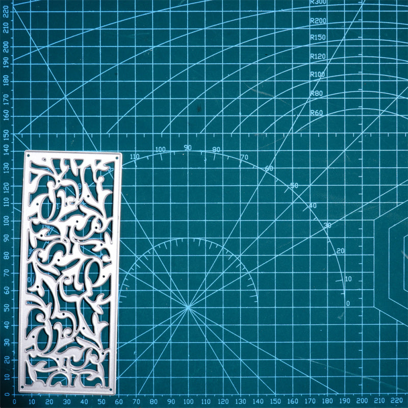 Kokorosa Metal Cutting Dies With Vines Rectangle Border