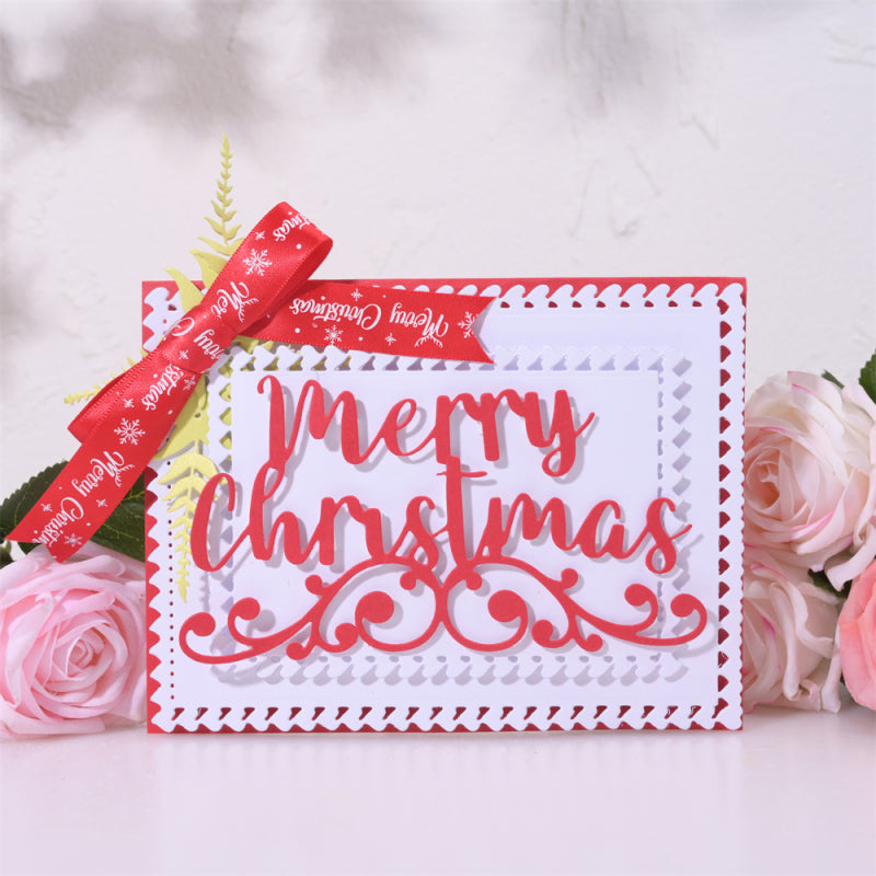 Kokorosa Metal Cutting Dies With Word Merry Christmas