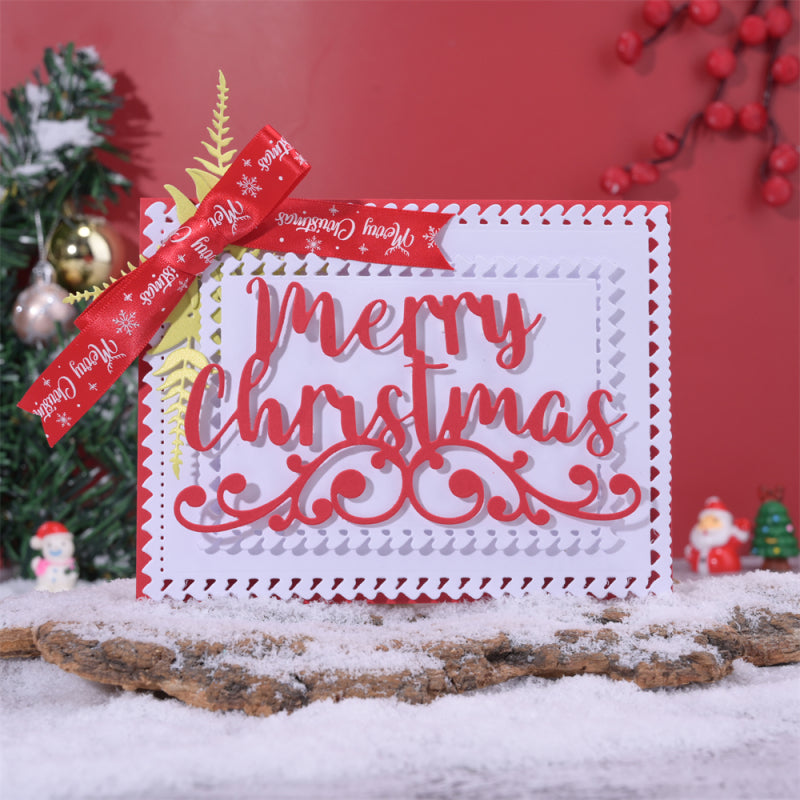 Kokorosa Metal Cutting Dies With Word Merry Christmas