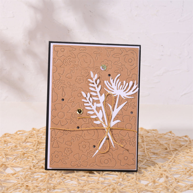 Kokorosa Metal Cutting Dies with Flower Background Board