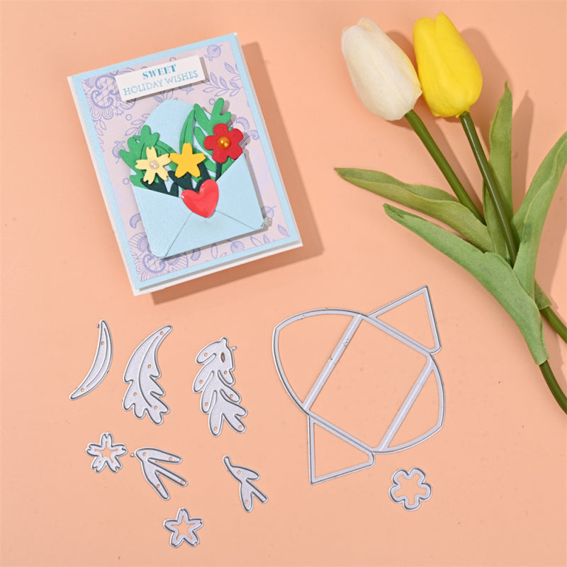 Kokorosa Metal Cutting Dies with Flower Envelope