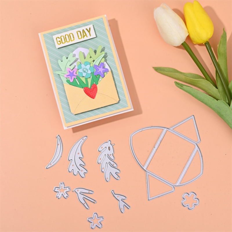 Kokorosa Metal Cutting Dies with Flower Envelope