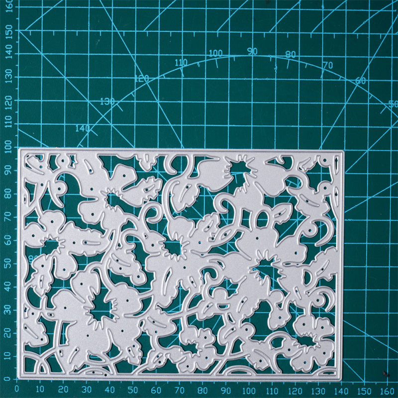 Kokorosa Metal Cutting Dies with Hollow Flower Background