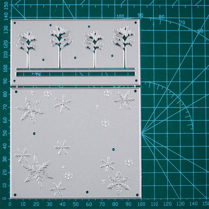 Kokorosa Metal Cutting Dies with Tree and Snowflake Board