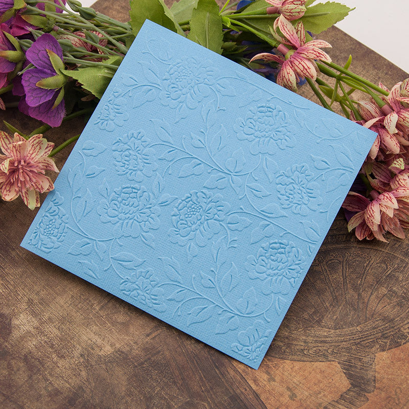 Kokorosa Peony Plastic Embossing Folder