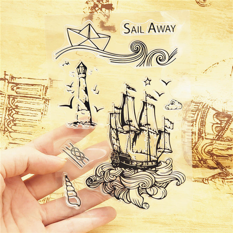 Kokorosa Sailing Ship Clear Stamps
