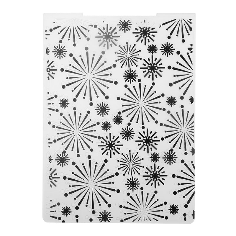 Kokorosa Plastic Fireworks Embossing Folder