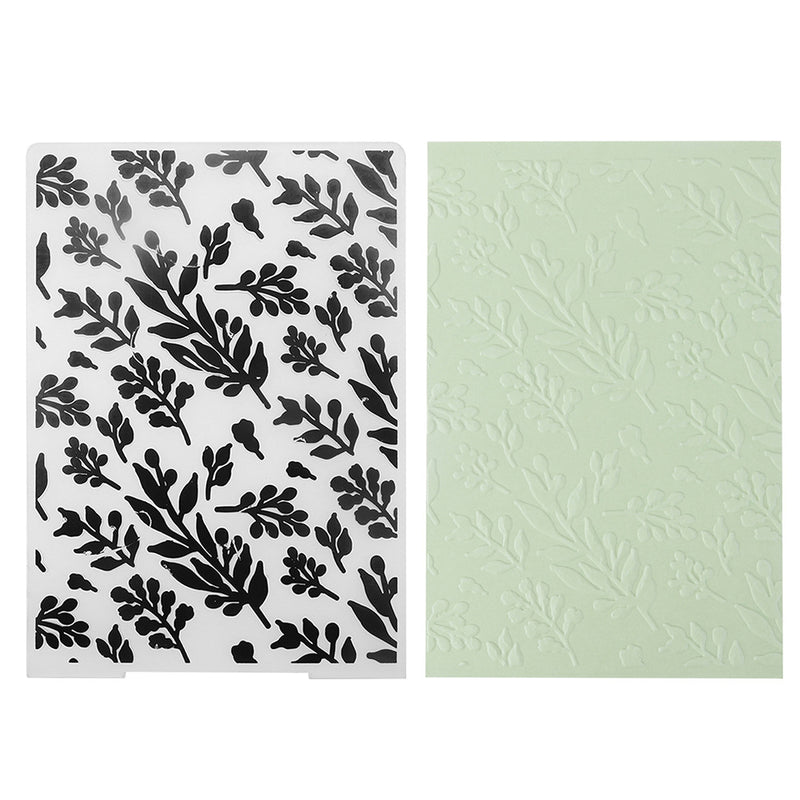 Kokorosa Plastic Leaf Embossing Folder