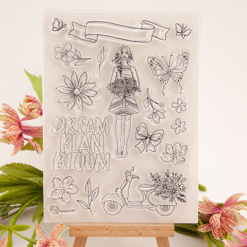 Kokorosa Pretty Girl Clear Stamps