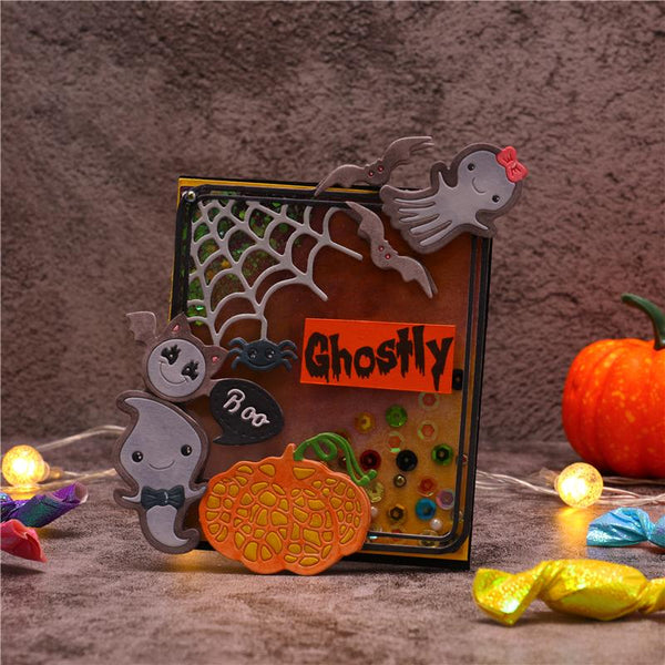 Kokorosa Pumpkin Ghost Frame Metal Cutting Dies