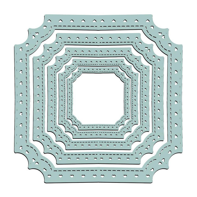 Kokorosa Stitched Nesting Frame Metal Cutting Dies