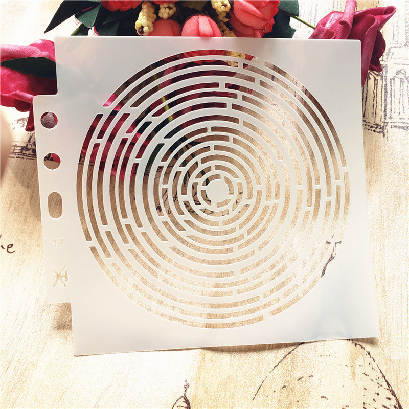 Kokorosa Swirl DIY Painting Hollow Stencil