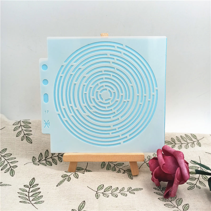 Kokorosa Swirl DIY Painting Hollow Stencil