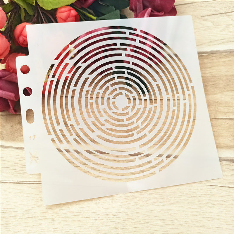 Kokorosa Swirl DIY Painting Hollow Stencil