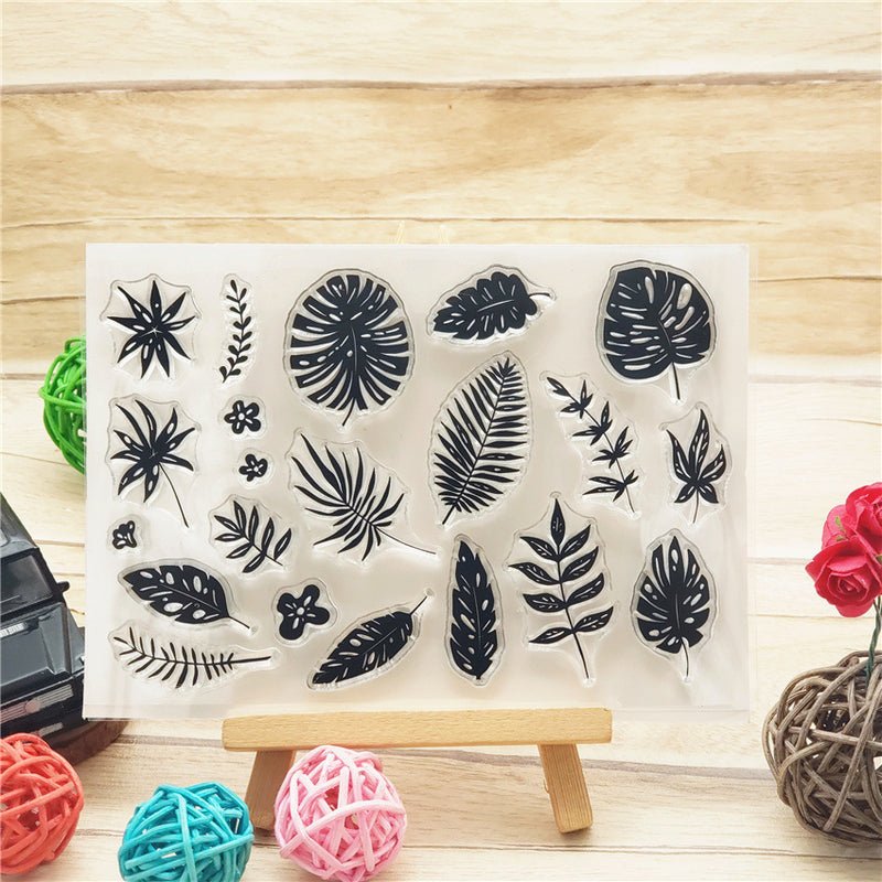 Kokorosa Tropical Leaves Clear Stamps