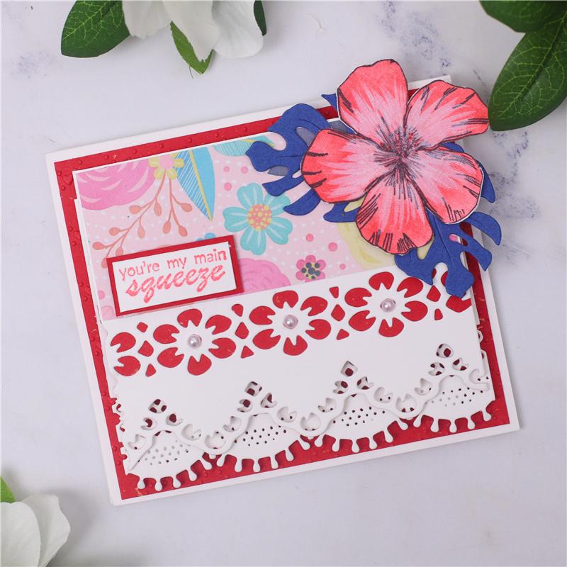 Kokorosa Two Piece Flower Frame Set Metal Cutting Dies