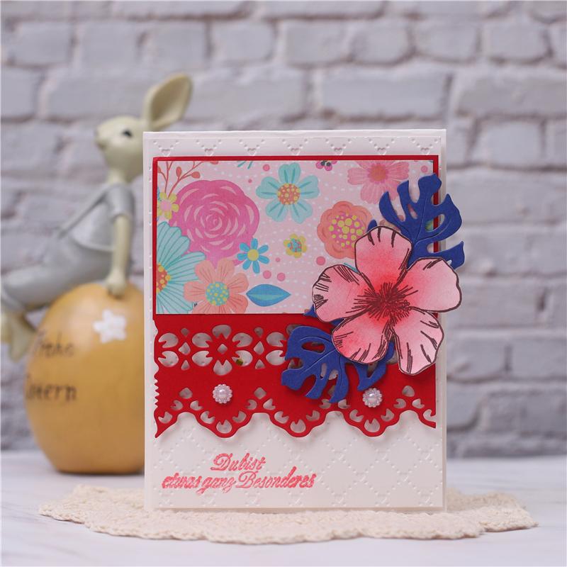 Kokorosa Two Piece Flower Frame Set Metal Cutting Dies