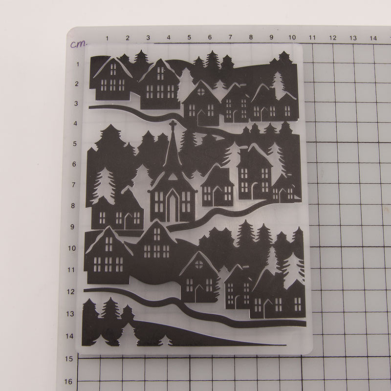 Kokorosa Village Plastic Embossing Folder