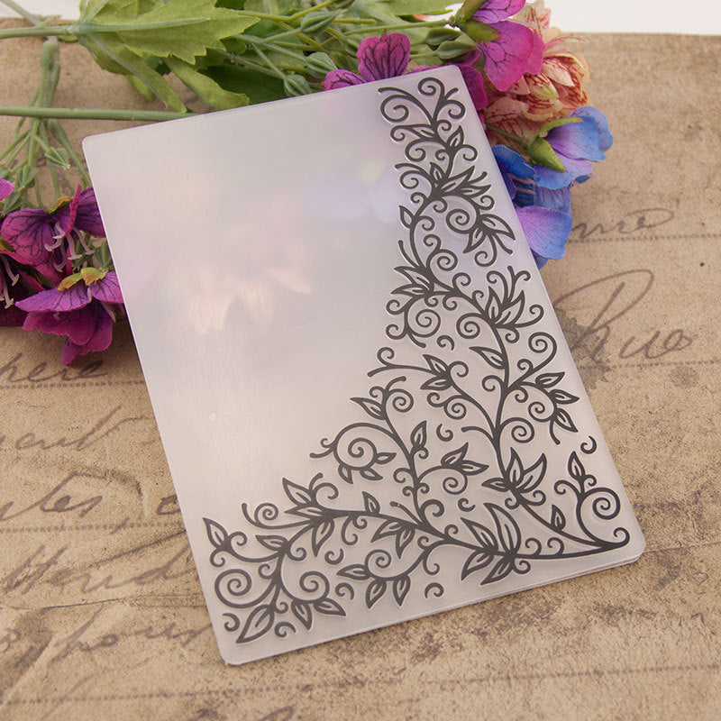 Kokorosa Vines Pattern Plastic Embossing Folder