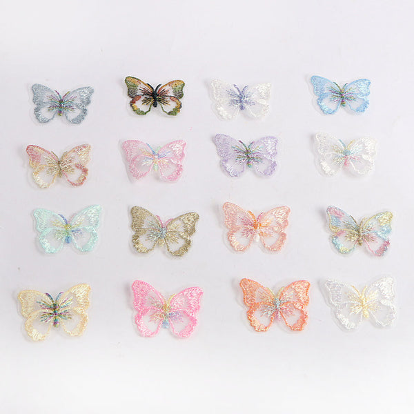 Kokorosa Butterfly Lace Cloth Stickers for DIY