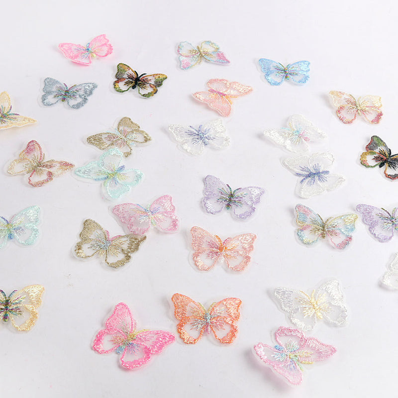 Kokorosa Butterfly Lace Cloth Stickers for DIY
