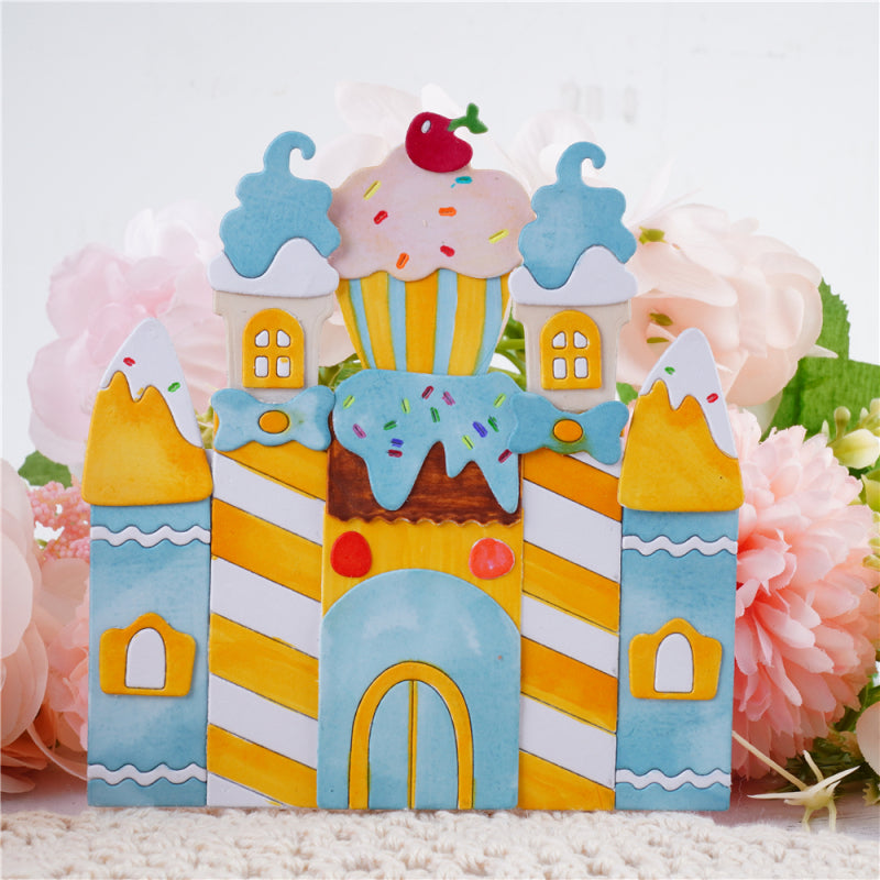 Kokorosa Cartoon Castle Metal Cutting Dies