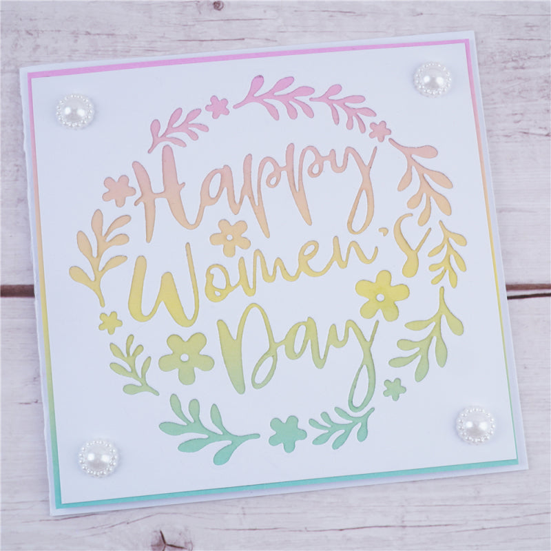 Kokorosa Happy Women Day Metal Cutting Dies