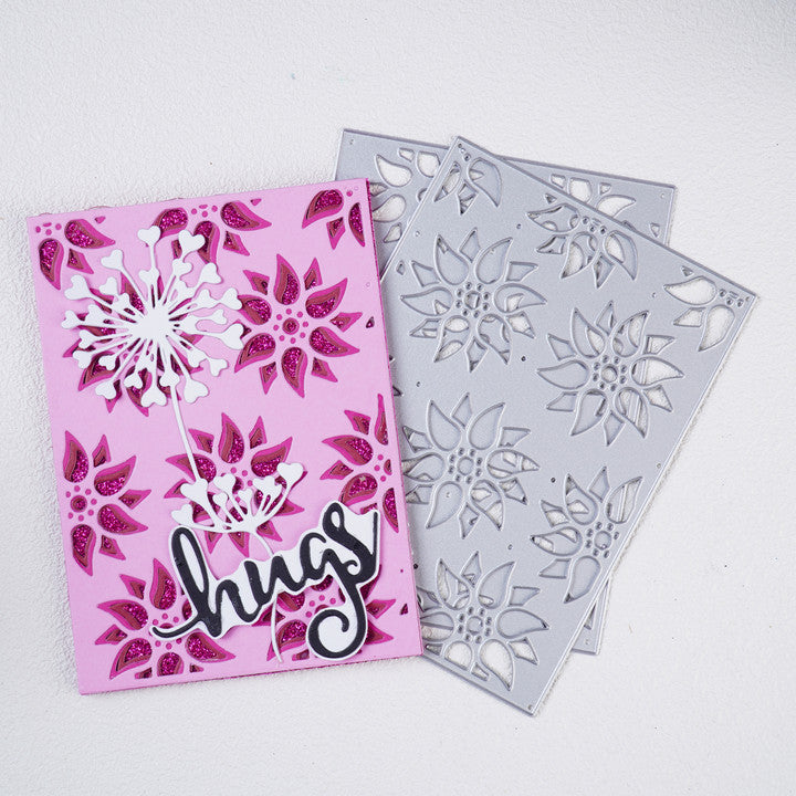 Kokorosa Metal Cutting Dies with Multi-layer Flower Background