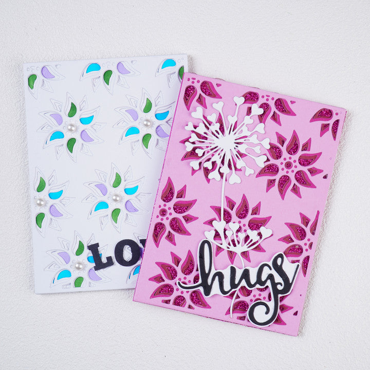 Kokorosa Metal Cutting Dies with Multi-layer Flower Background