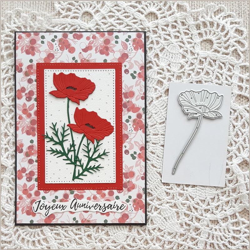 Kokorosa Metal Cutting Dies with Poppies