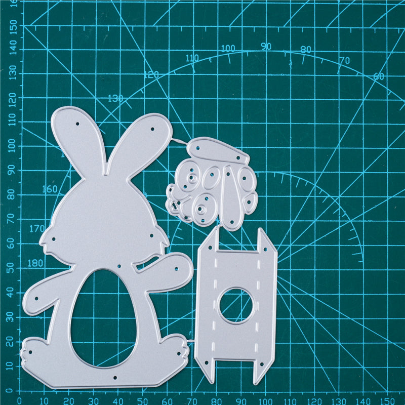 Kokorosa Metal Cutting Dies with Cartoon Bunny