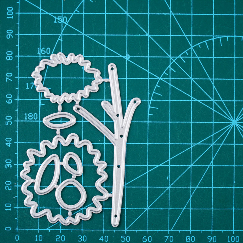 Kokorosa Metal Cutting Dies With Sunflower Pattern