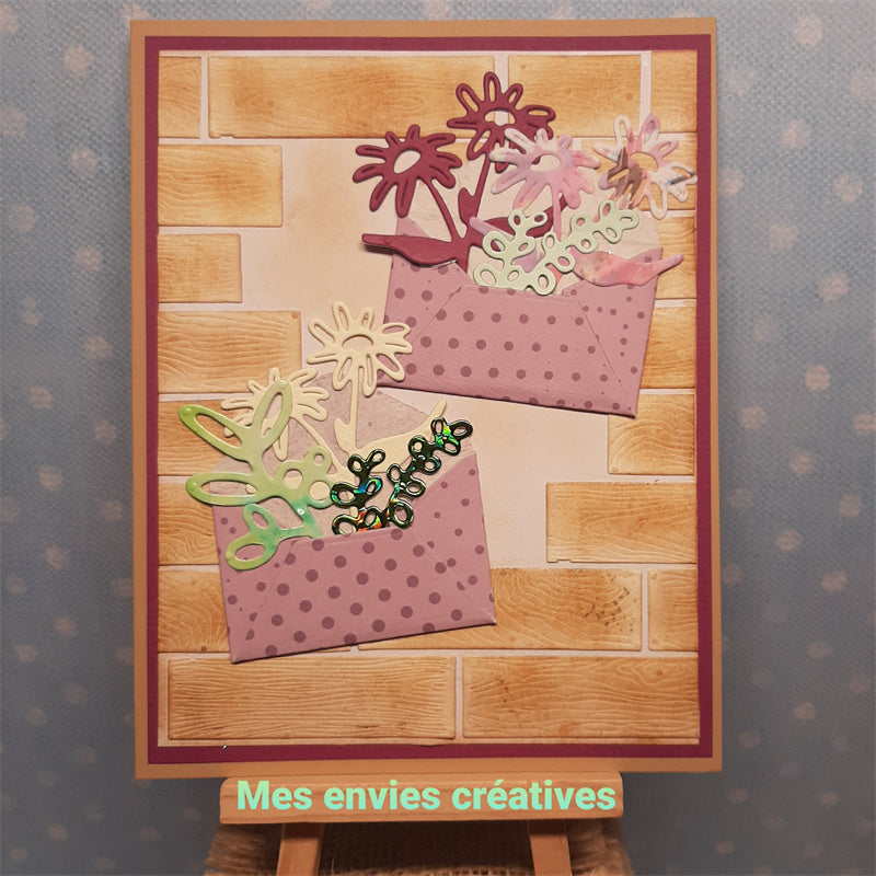 Kokorosa Metal Cutting Dies with Flowers and Envelope