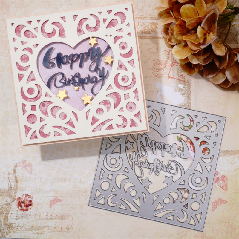 Kokorosa Metal Cutting Dies With Birthday Background Board