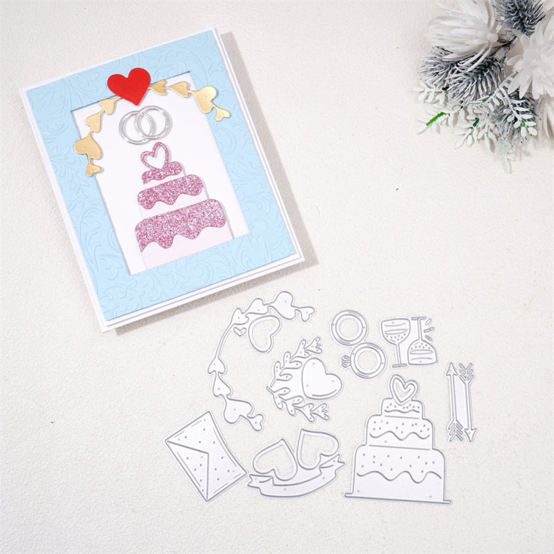 Kokorosa Metal Cutting Dies With Celebrate Marriage Sets