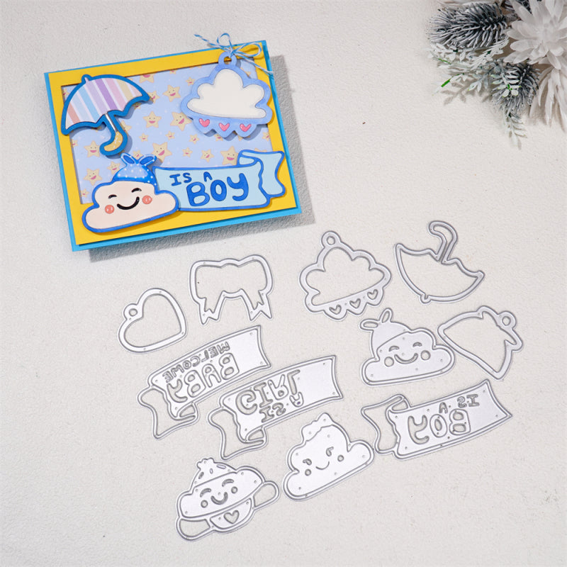 Kokorosa Metal Cutting Dies With Boy and Girl Word Set