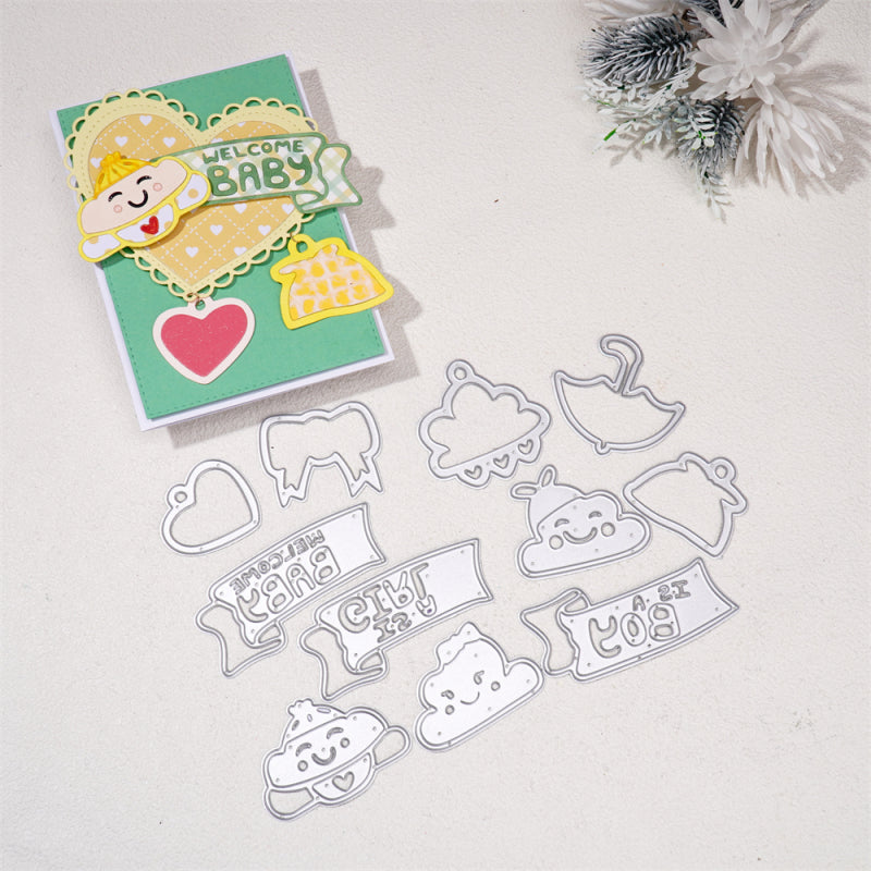 Kokorosa Metal Cutting Dies With Boy and Girl Word Set