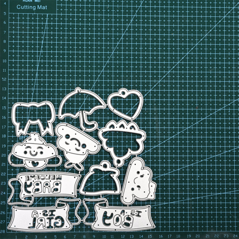 Kokorosa Metal Cutting Dies With Boy and Girl Word Set