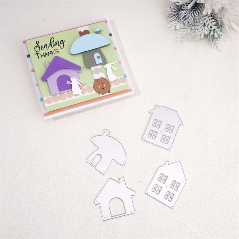 Kokorosa Metal Cutting Dies With Cute Mini Houses