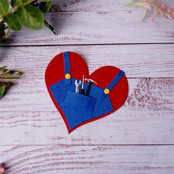 Kokorosa Metal Cutting Dies With Cute Overalls and Heart