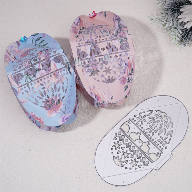 Kokorosa Metal Cutting Dies With Easter Hollow Bunny Box