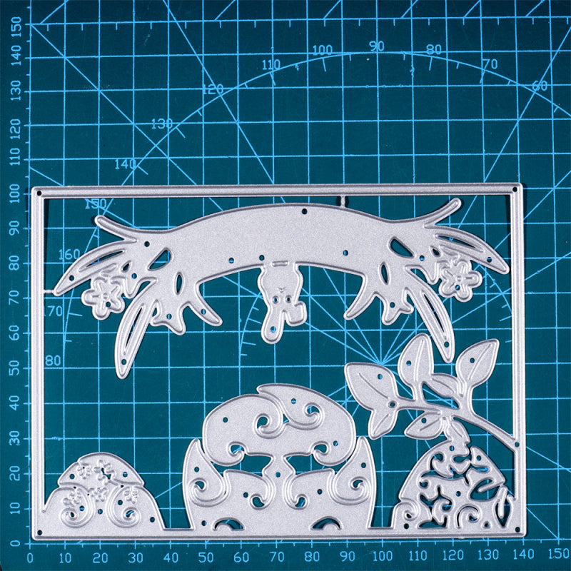 Kokorosa Metal Cutting Dies With Easter Eggs Background Board