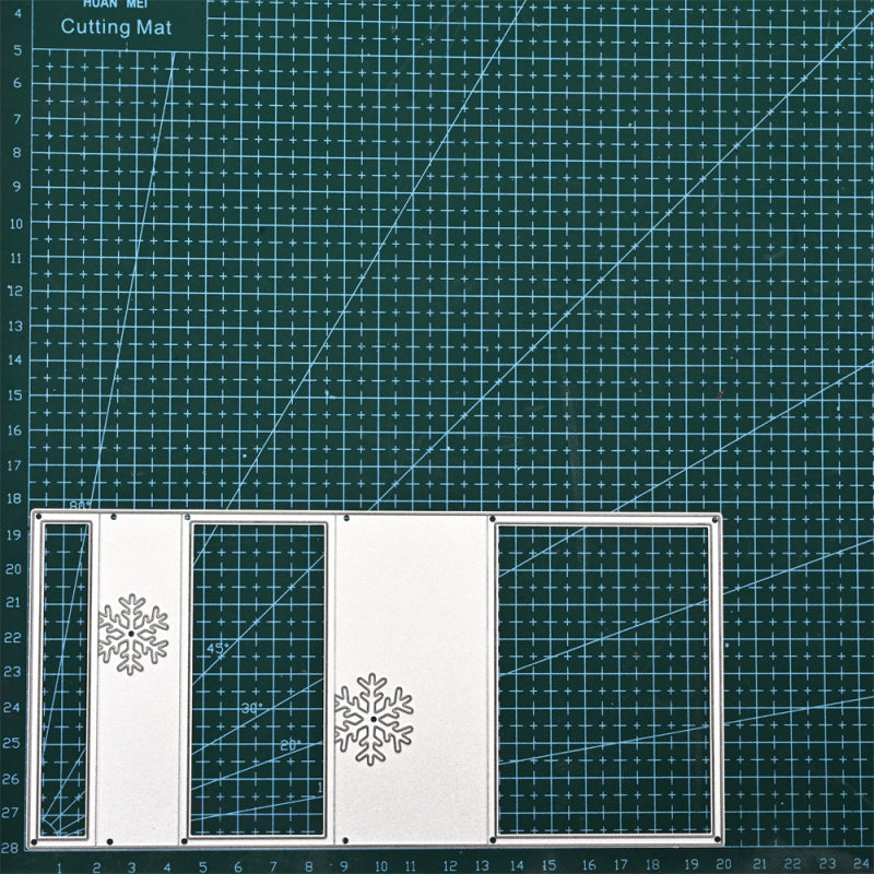 Kokorosa Metal Cutting Dies With Foldable Snowflake Background Board