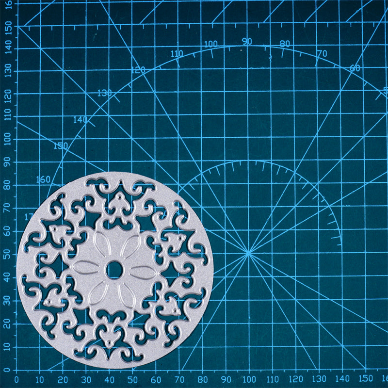 Kokorosa Metal Cutting Dies With Hollow Flower Circle