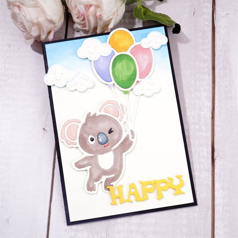 Kokorosa Metal Cutting Dies With Koala Holding Balloon