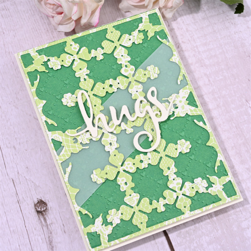 Kokorosa Metal Cutting Dies With Leaves Butterflies Background Board