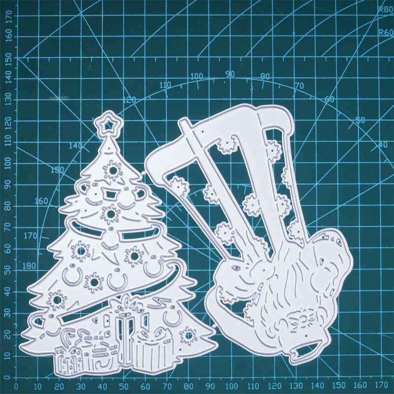 Kokorosa Metal Cutting Dies With Santa And Tree